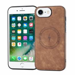iPhone 7/8/SE 20/22 MagSafe cover i brunt læderlook