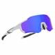 RockBros polariseret cykelbrille m etui og ramme til linser med styrke - Hvid/Blå