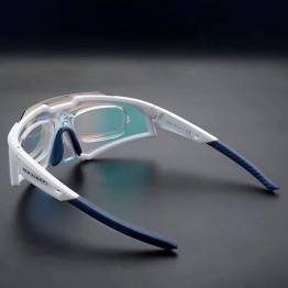  RockBros polariseret cykelbrille m etui og ramme til linser med styrke - Hvid