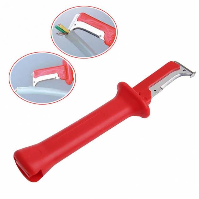 Afisoleringskniv - velegnet til 3D print finpudsning - 18 cm - Rød