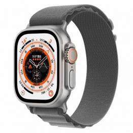 Apple Watch Ultra nylon Loop rem - Grå/Grå