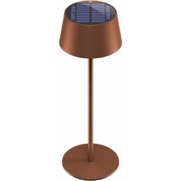  Genopladelig, vandtæt og soldrevet bordlampe m touch control - Bronze