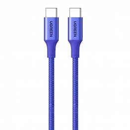 Ugreen hårdført USB-C opladningskabel - 1m - 100W PD - Blå