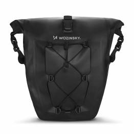 Vandtæt pannier sidetaske til cykel-bagagebærer - 25l - Sort