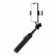 Selfiestang 3-i-1 med tripod, fjernbetjening og dual LED lys - op til 1,33m