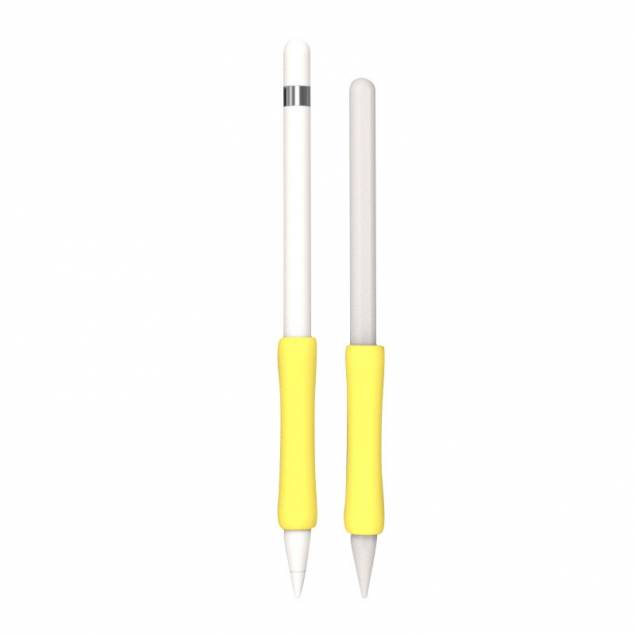 Apple Pencil ergonomisk silikone fingergreb til Pencil 1/2 - Gul