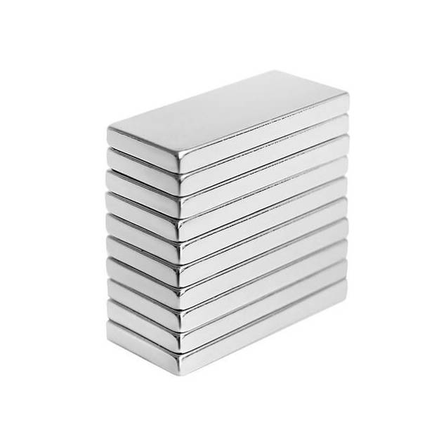 10x neodymium super magnet - blok - 10 x 5 x 2mm