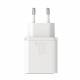 Joyroom Dual iPhone/iPad USB QC3.0 og USB-C PD oplader - 30W - Hvid