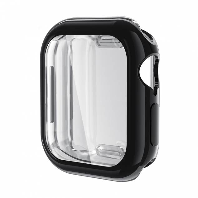 Enkay blødt og beskyttende cover og skærmfilm til Apple Watch 10 - 46mm - Sort