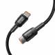 Tech-Protect UltraBoost Evo vævet USB-C kabel 100W PD opladningskabel - Sort - 3m