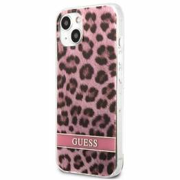  Guess GUHCP13SHSLEOP iPhone 13 mini pink hardcase Leopard