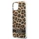 Guess GUHCP13SHSLOW iPhone 13 mini brun hardcase Leopard