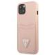 Guess iPhone 13 mini pink hardcase SaffianoTriangle Logo Med kortplads