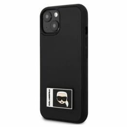  Karl Lagerfeld iPhone 13 sort hardcase Ikonik Patch