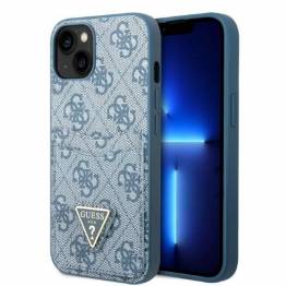 Guess iPhone 13 mini blå hardcase 4G trekantlogo med kortplads