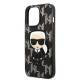 Karl Lagerfeld iPhone 13 Pro / 13 hardcase sort Monogram Ikonik Patch