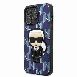  Karl Lagerfeld iPhone 13 Pro / 13 hardcase blå Monogram Ikonik Patch