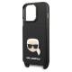 Karl Lagerfeld iPhone 13 Pro / 13 Hardcase Saffiano Metal Karl Head