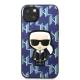 Karl Lagerfeld iPhone 13 hardcase blå Monogram Ikonik Patch