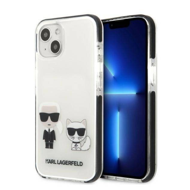 Karl Lagerfeld iPhone 13 mini hardcase hvid/hvid Karl&Choupette