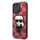 Karl Lagerfeld iPhone 13 Pro Max hardcase rød Monogram Ikonik Patch