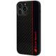 Audi Carbon Fiber Stripe iPhone 13 Pro / 13 sort hardcase