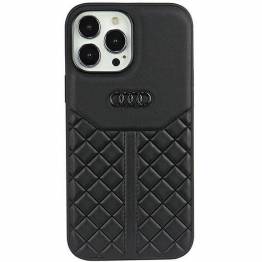 Audi Ægte Læder iPhone 13 Pro Max sort hardcase