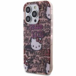  Hello Kitty IML-tags graffiticover til iPhone 13 Pro / 13 - pink