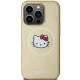 Hello Kitty læder Kitty Head MagSafe cover til iPhone 13 Pro Max - guld