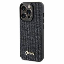  Guess Disco Metal Script cover til iPhone 13 Pro Max - sort