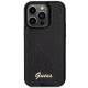 Guess paillet skrift metal cover til iPhone 13 Pro Max - sort