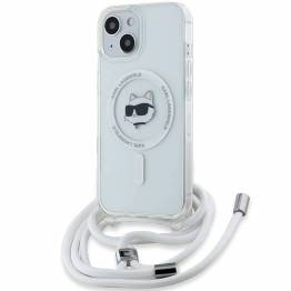 Karl Lagerfeld IML Choupette Head- og kord MagSafe cover til iPhone 13 / 14 / 15 - gennemsigtig