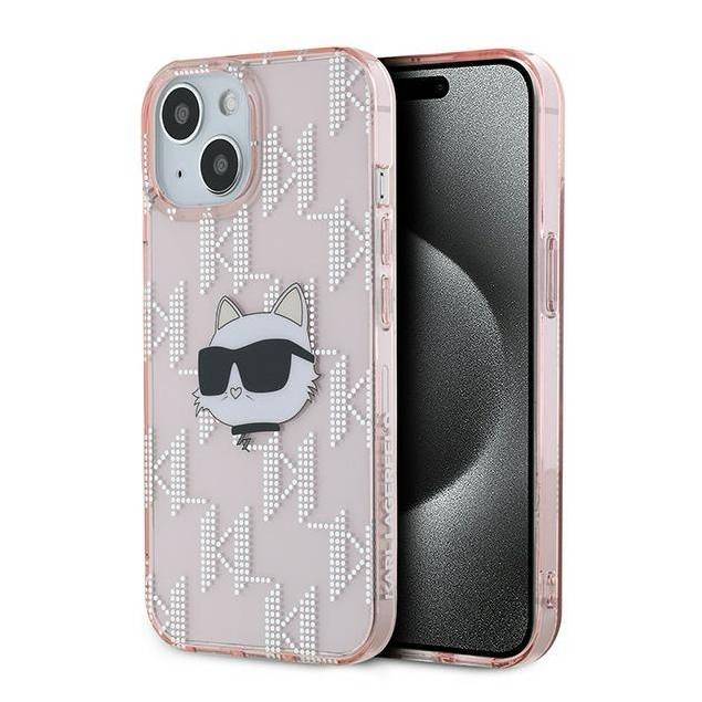 Karl Lagerfeld IML Choupette Head- og monogram cover til iPhone 13 - pink