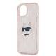 Karl Lagerfeld IML Choupette Head- og monogram cover til iPhone 13 - pink