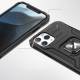 Wozinsky Ring Armor Case Kickstand Robust Dækning til iPhone 13 Pro Max i rosaguld