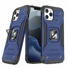 Wozinsky Ring Armor Case Kickstand Tough Rugged Cover til iPhone 13 mini blå