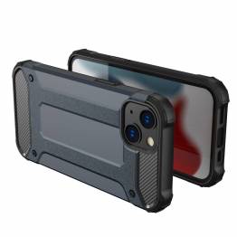  Hybrid Armor Tough Rugged Cover til iPhone 13 sølv