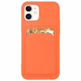 Kortholder Silikone Wallet Case med kortplads til iPhone 13 Pro Orange