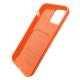 Silikone Walletcover med kortlomme til iPhone 13 Pro Max Orange