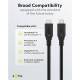 Goobay USB-C kabel 100W PD - USB4 - 40 Gbit/s - 1,5m - Sort