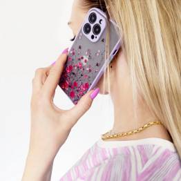  iPhone 12 Pro cover med blomster - Lilla