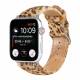 Kunstlæder rem med dyremønster til Apple Watch 44/45/46/49mm - Gepard