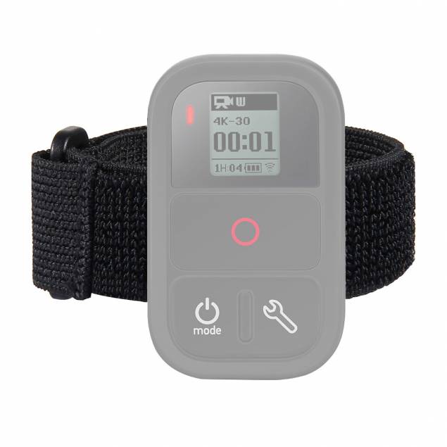 Velcro wrist strap armbånd til GoPro fjernbetjening - op til 23 cm - Sort