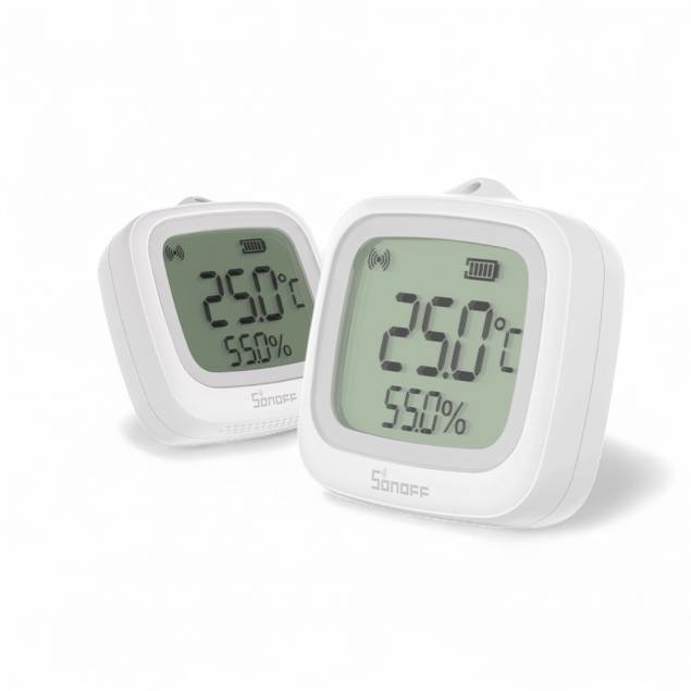 Sonoff Zigbee LCD IP65 vandtæt temperatur og fugtsensor (SNZB-02WD)