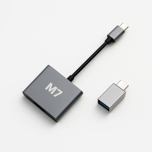 USB-C HDMI dock og USB-C til USB adapter