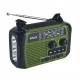 Trevi Explorer nødradio med håndsving, Bluetooth, lygte og powerbank - Grøn