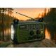 Trevi Explorer nødradio med håndsving, Bluetooth, lygte og powerbank - Grøn