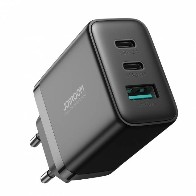 Joyroom 3-port oplader med 2x USB-C og 1x USB-A - QC+PD - 32W