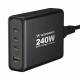 Wozinsky 240W GaN oplader med USB-A / 3 x USB-C