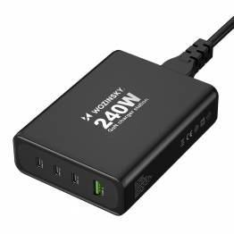  Wozinsky 240W GaN oplader med USB-A / 3 x USB-C